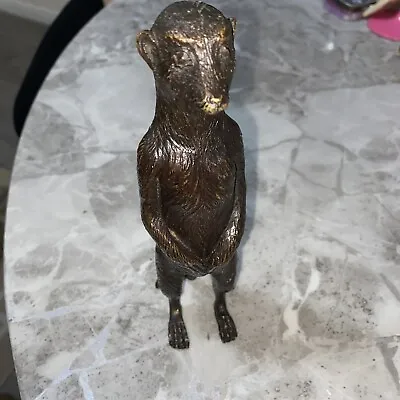 £39.99 • Buy Brass Meerkat Figure Statue Ornament Rare