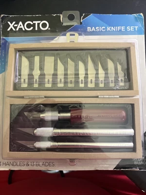 $29.99 • Buy X-ACTO Basic Knife Set: 3 Handles & 13 Blades With Case ~ Model XW5282E