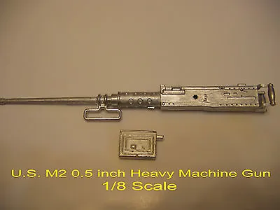 1/8 Metal M2 0.5 Inch  HEAVY MACHINE GUN  For  R/C US Army Tank Armored Vehicle  • $25