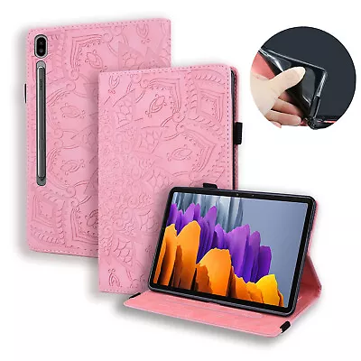 Retro Leather Flower Wallet Case For Samsung Galaxy Tab S9 Ultra S9 Plus S9 S8 • $29.99