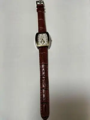 Mercedes-Benz Ladies Watch With Leather Band Pink Gold Bordeaux Size Free Junk • $89.99