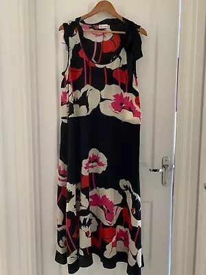 RED Valentino Floral Print Silk Dress Size EU 48 With Tags Immaculate Condition • £40