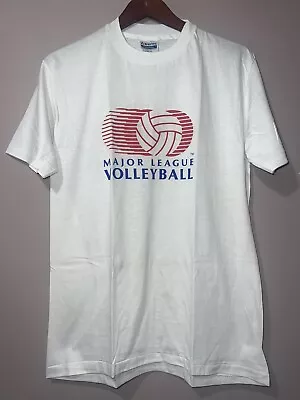 RARE VINTAGE DEADSTOCK MAJOR LEAGUE VOLLEYBALL 1980's SHIRT Large • $49.99