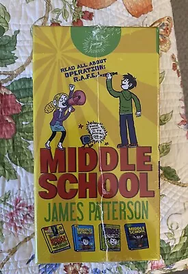 Middle School: By James Patterson. Brand New Sealed. Books 1-4. • $27.39