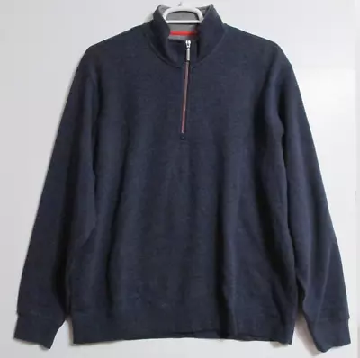 Men's Orvis Softest Tencel Blend 1/4 Zip Pullover Blue Size X-Large • $38.92