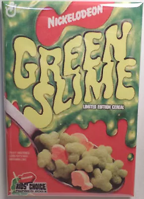 Green Slime Vintage Cereal Box 2 X3  Fridge Or Locker MAGNET 80's  • $6.95