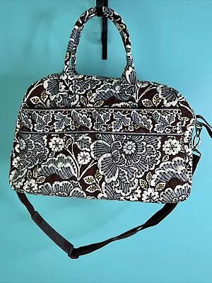 NWOT Vera Bradley Weekender Travel Bag Slate Blooms Pattern • $59.46