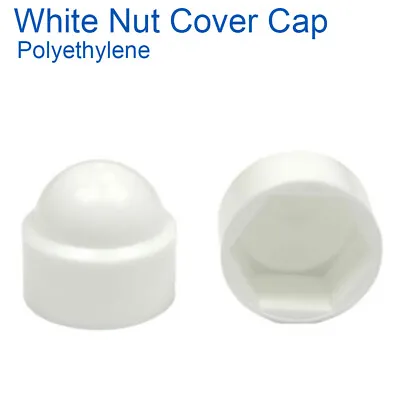£352.79 • Buy M30 - 30mm COVER CAP NUTS WHITE PLASTIC DOME BOLT NUT PROTECTION CAP COVERS