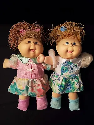 Vintage 1st Ed LOT  TWINS  Cabbage Patch Kids CPK Crimp N CURL 1990 DOLLS  • $28