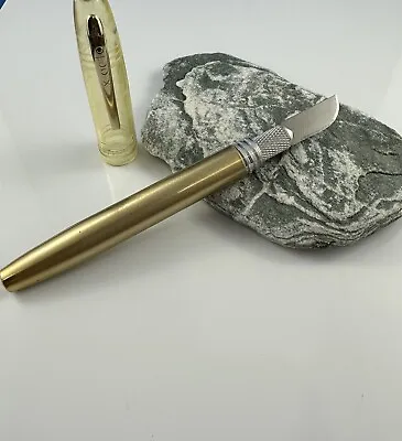 Vintage X Acto Gold Tone Pen Knife • $11.04