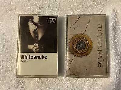 Vintage Original Lot Of Two Whitesnake Cassette Tapes Slide It In & Self Titled • $1.99
