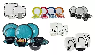 Flamefield Melamine Dinner Sets - Assortment Of Styles - Caravan  Motorhome  • £38.99