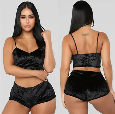 Sexy-Lingerie-Underwear-Sleepwear-Women-G-string-Black-Lace-Babydoll-Nightwear • $11.18