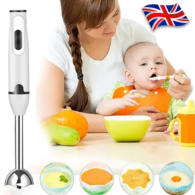 Hand Blender 400W Electric Stick Blender Curry Puree Food Mixer & Liquidiser New • £11.98