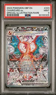 Charizard Ex PSA 9 - 223/197 Obsidian Flames Special Illustration - Pokemon TCG • $50