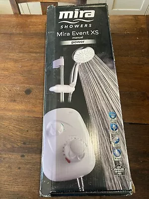 Mira Event XS Manual Power Shower - White/Chrome (1.1532.401) • £20