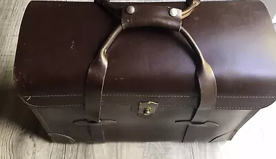 Vtg Leather Korchmar Catalog Case Lawyer Bag Briefcase 20x8x14 • $180