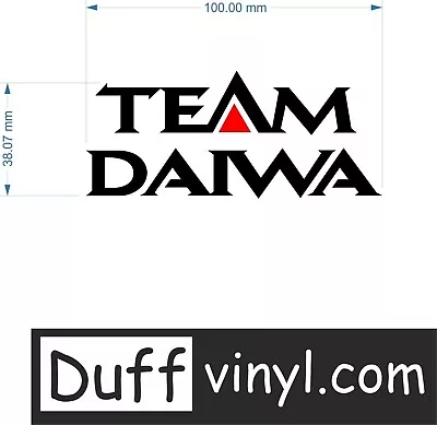 Team Daiwa Fishing Decal - 100mm X2 • $3.78