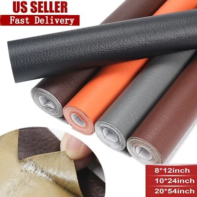 Self Adhesive Vinyl Faux Leather Fabric Repair Patch Kit For Car Seat Sofas • $13.15