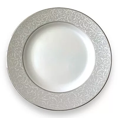 Elegant Mikasa Parchment 8-Inch Platinum Gray Salad Plate • $9.95