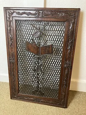 £75 • Buy A Superb Georgian Carved Mahogany Panel / Grill With Musical Instruments Design