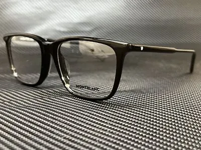 MONT BLANC MB0011OA 001 Black Square Men's 54 Mm Eyeglasses • $156