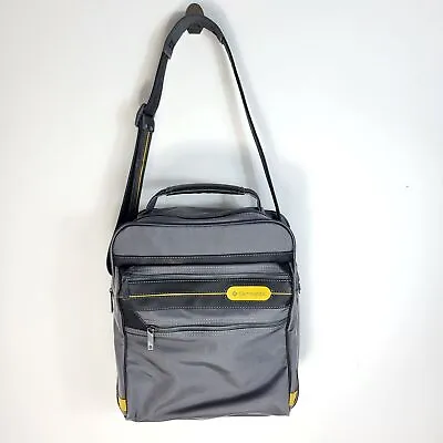 Samsonite Grey Messenger Cross Body Shoulder Bag Office Carry On Bag • £21.99