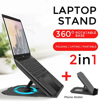 Laptop Stand Portable IPad Holder Folding Adjustable Notebook Cooling Ergonomic • $18.99