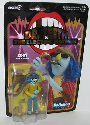 Super7 The Muppets Dr. Teeth & Electric Mayhem ZOOT ReAction 3.75  Figure NEW • $19.99