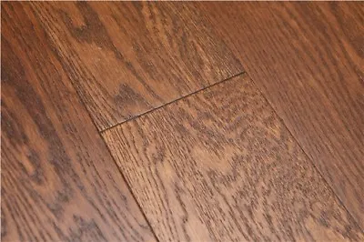 £0.99 • Buy HDF Oak Brushed Caramel Real Wood Wooden Floor Hardwood Flooring Quality