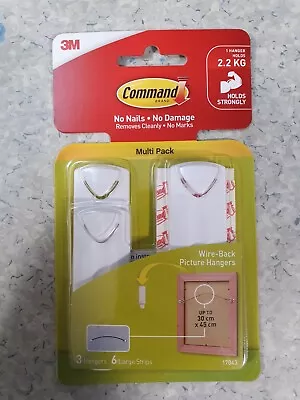 Command Wire Backed Picture Hanger - 1 Pack (3 Hooks) - 3M (17043) • $18