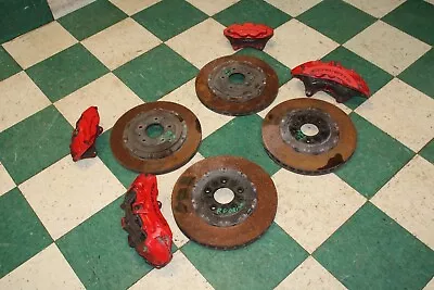 15-19 C7 Z06 Red Painted Brembo LH RH Front Rear Brake Caliper Rotor Set Opt J56 • $1850.99