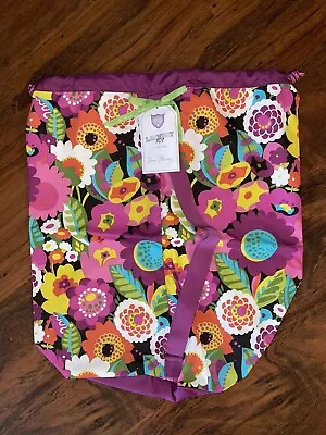$74.50 • Buy Vera Bradley Va Va Bloom LAUNDRY BAG Drawstring Carry XL Duffel Dorm College NWT