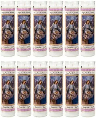 Unscented Candle Guardian Angel Religious Devotional Vigil Novena Church 12 Pack • $67