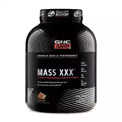 GNC Amplified Mass XXX Anabolic Mass Gainer 6 LBS Chocolate • $89.99