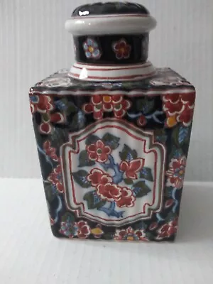 Antique Makkum Tichelaar Royal Hand Painted Tea Caddy  • $99.99