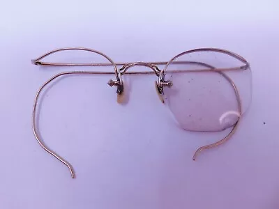 1930s AO Hexagon Vintage Eyewear 1/10 12K Yellow Gold Fill Frames For New Rx • $25