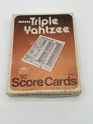 Triple Yahtzee 1972 Score Sheets Replacement Pads 78 Sheets Vtg • $12