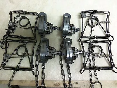 8 Pc. Duke Muskrat & Mink Starter Pack 4 # 1 Coil Spring 4 # 110 Body Grip Traps • $61