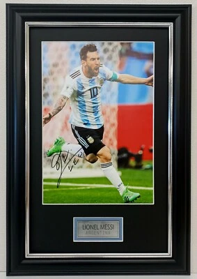 $69.99 • Buy Argentina Leo Messi Soccer World Cup 2022 Signed Framed