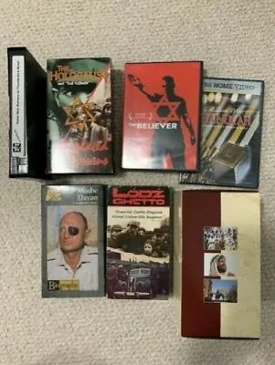 Israel Collection Of Dvd's+vhs Masada+yad Vashem+moshe Dayan+kahane+more  • $50