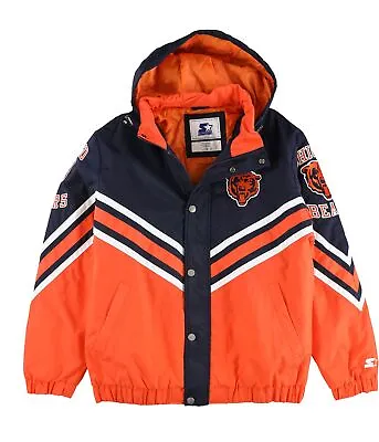 STARTER Mens Chicago Bears Badge Windbreaker Jacket Bea L • $121.27