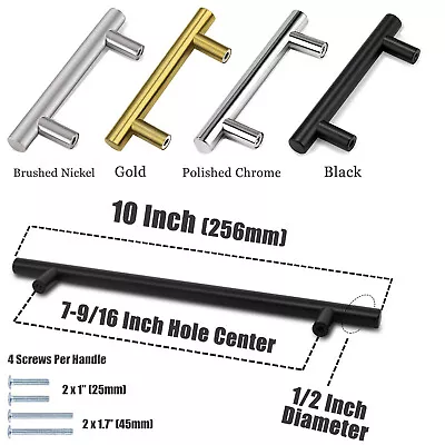 £5.20 • Buy T Bar Kitchen Cupboard Cabinet Handles  Shell Cups Pulls Wardrobe Round Knobs