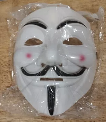 Two - V For Vendetta Mask Adult Mens Guy Fawkes Halloween Costume • $6