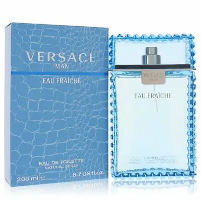 Versace Man By Versace Eau Fraiche Eau De Toilette Spray (Blue) 6.7 Oz • $93.66