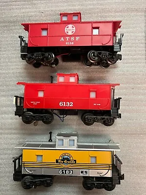 K-Line Eastern Style Caboose Lot Of 3: Coca Cola Rio Grande & Santa Fe • $35