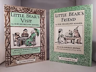 Little Bear's Visit & Little Bear's Friend LOT Of 2 Hardcover + DJ Else Minarik • $14.90