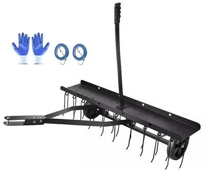 40-Inch Tow Behind Dethatcher With 22 Spring Steel Tines Lawn Sweeper Tractor • $89.99