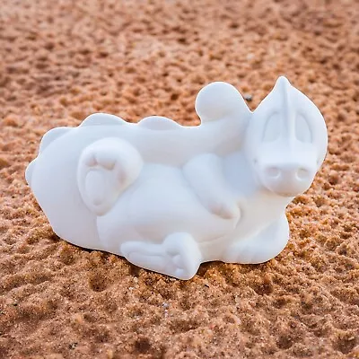 Cute Smooth Lying Down Dragon 5  IN STOCK Ceramic Bisque Ready To Paint Pottery • $17.34