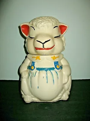 Vintage 40's American Bisque ABCO Pottery Lamb Sheep Cookie Jar  • $69.99